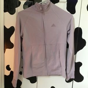 Light purple adidas zip up
